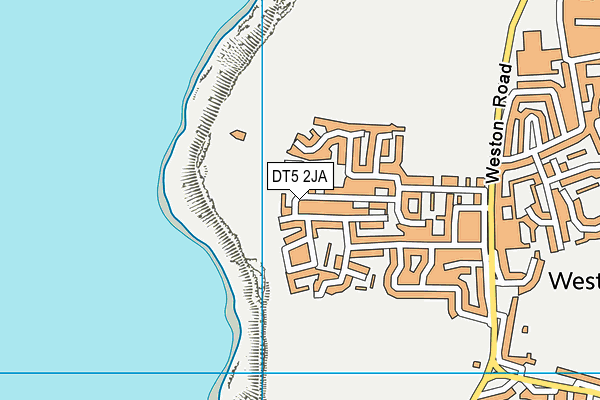DT5 2JA map - OS VectorMap District (Ordnance Survey)