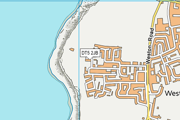 DT5 2JB map - OS VectorMap District (Ordnance Survey)