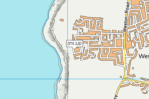 DT5 2JD map - OS VectorMap District (Ordnance Survey)