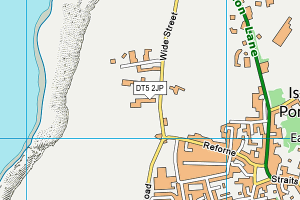 DT5 2JP map - OS VectorMap District (Ordnance Survey)
