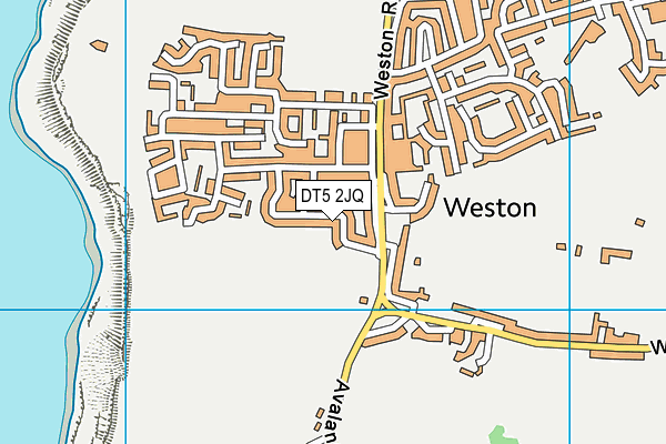 DT5 2JQ map - OS VectorMap District (Ordnance Survey)