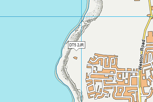 DT5 2JR map - OS VectorMap District (Ordnance Survey)