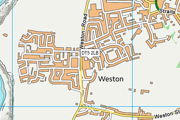 DT5 2LB map - OS VectorMap District (Ordnance Survey)