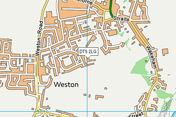 DT5 2LG map - OS VectorMap District (Ordnance Survey)