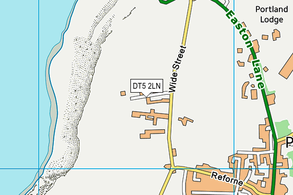 DT5 2LN map - OS VectorMap District (Ordnance Survey)