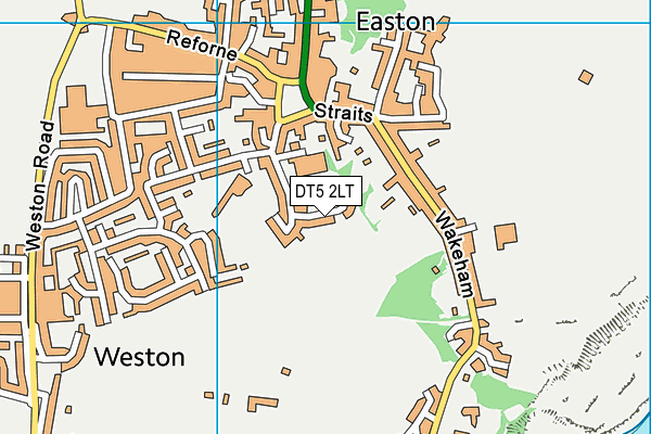 DT5 2LT map - OS VectorMap District (Ordnance Survey)