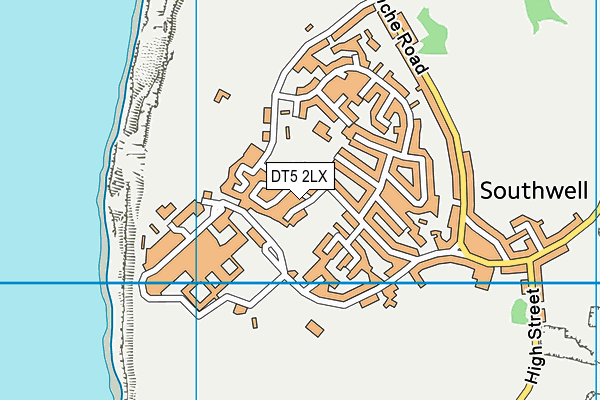 DT5 2LX map - OS VectorMap District (Ordnance Survey)