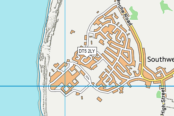 DT5 2LY map - OS VectorMap District (Ordnance Survey)