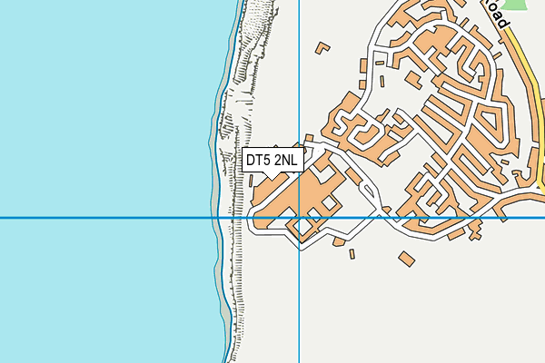 DT5 2NL map - OS VectorMap District (Ordnance Survey)