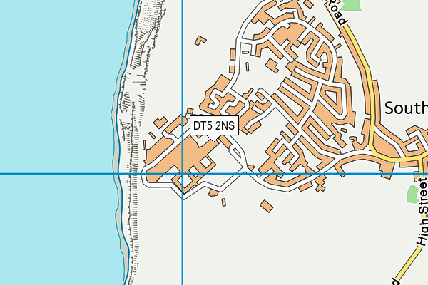 The Ocean Spa (Closed) map (DT5 2NS) - OS VectorMap District (Ordnance Survey)