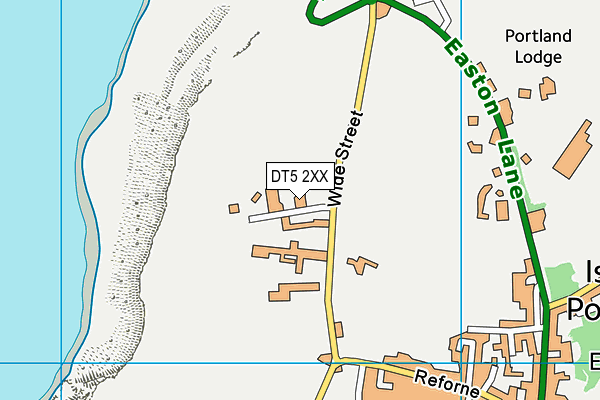 DT5 2XX map - OS VectorMap District (Ordnance Survey)