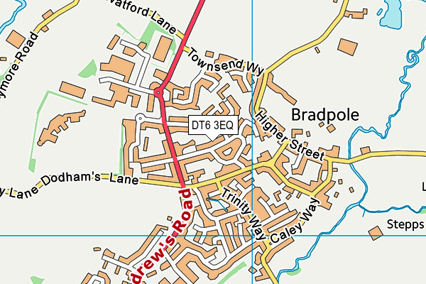 DT6 3EQ map - OS VectorMap District (Ordnance Survey)