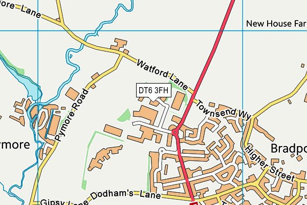 DT6 3FH map - OS VectorMap District (Ordnance Survey)