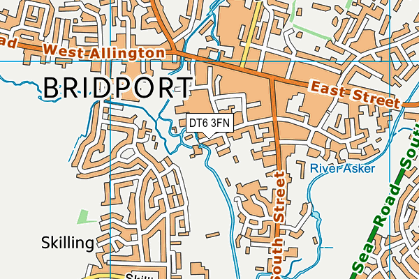 DT6 3FN map - OS VectorMap District (Ordnance Survey)