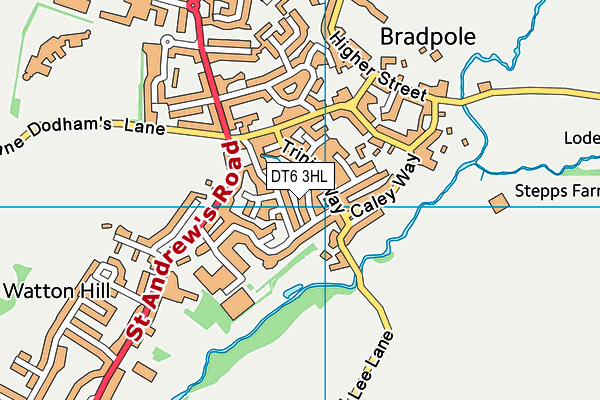 DT6 3HL map - OS VectorMap District (Ordnance Survey)