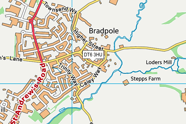 DT6 3HU map - OS VectorMap District (Ordnance Survey)