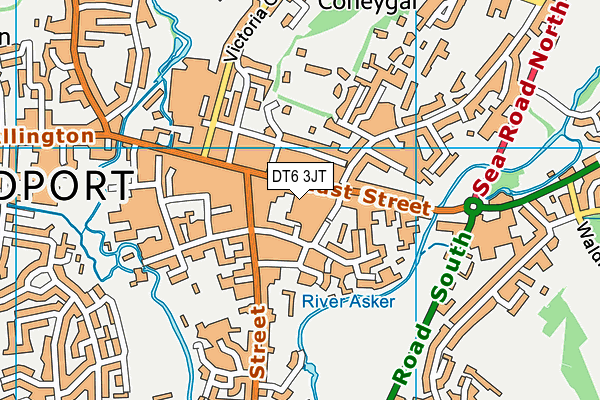 DT6 3JT map - OS VectorMap District (Ordnance Survey)