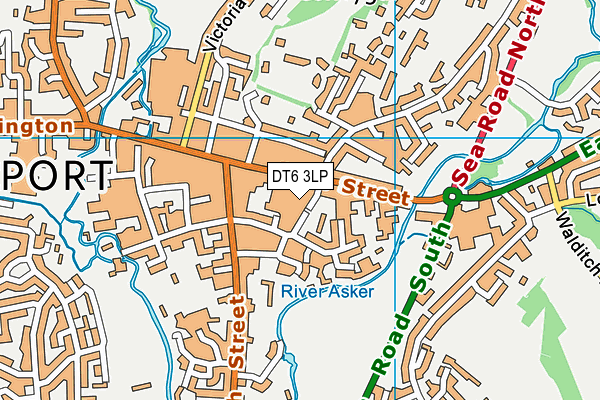 DT6 3LP map - OS VectorMap District (Ordnance Survey)