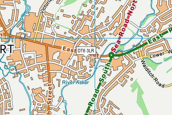 DT6 3LR map - OS VectorMap District (Ordnance Survey)