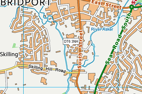 DT6 3NH map - OS VectorMap District (Ordnance Survey)