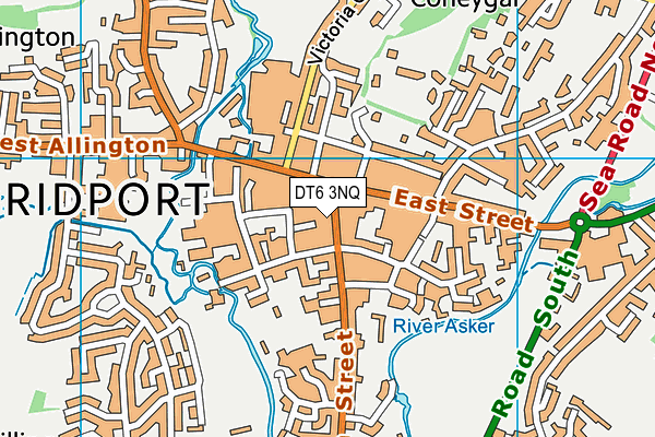 DT6 3NQ map - OS VectorMap District (Ordnance Survey)
