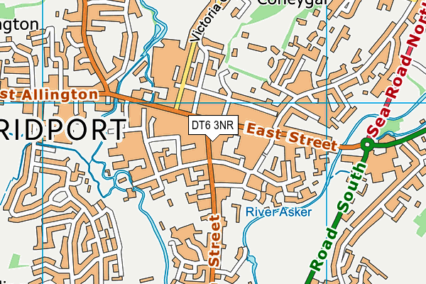 DT6 3NR map - OS VectorMap District (Ordnance Survey)