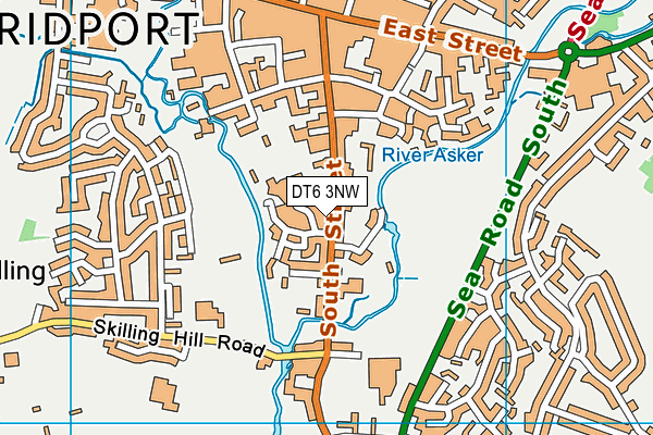 DT6 3NW map - OS VectorMap District (Ordnance Survey)