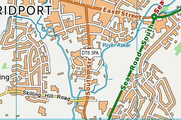 DT6 3PA map - OS VectorMap District (Ordnance Survey)