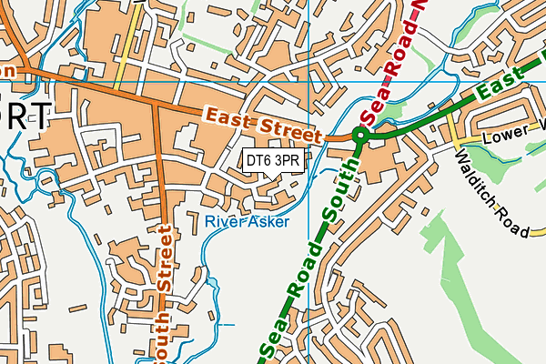 DT6 3PR map - OS VectorMap District (Ordnance Survey)