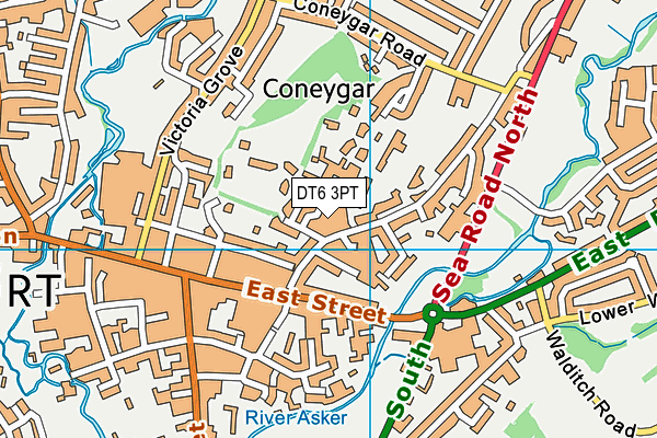 DT6 3PT map - OS VectorMap District (Ordnance Survey)