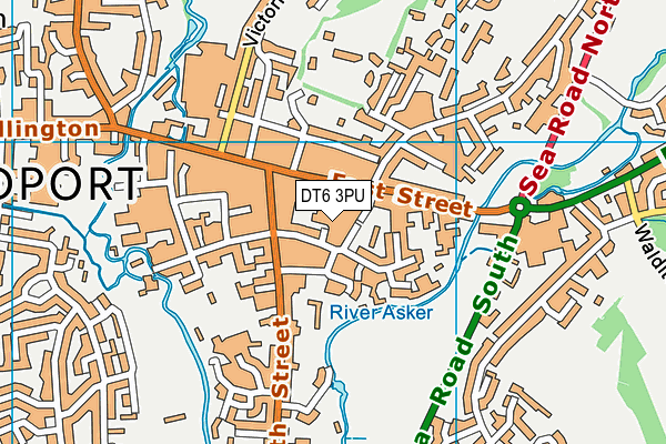 DT6 3PU map - OS VectorMap District (Ordnance Survey)