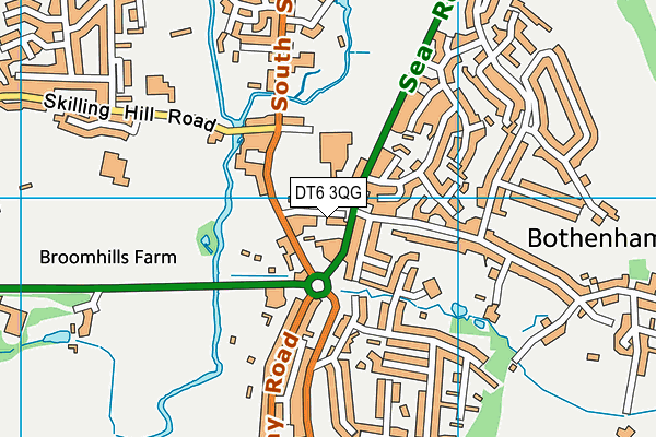 Bridport Social & Education Centre (Closed) map (DT6 3QG) - OS VectorMap District (Ordnance Survey)