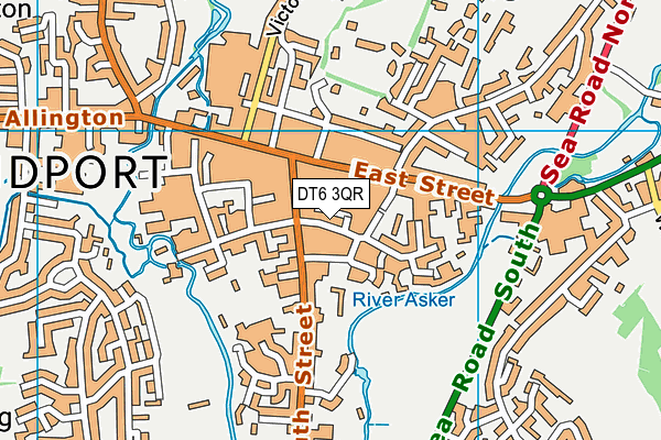 DT6 3QR map - OS VectorMap District (Ordnance Survey)