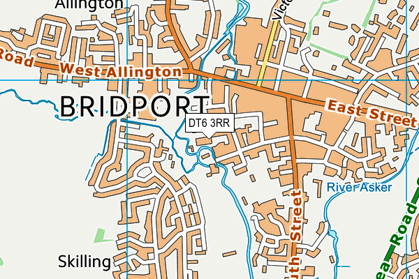 DT6 3RR map - OS VectorMap District (Ordnance Survey)