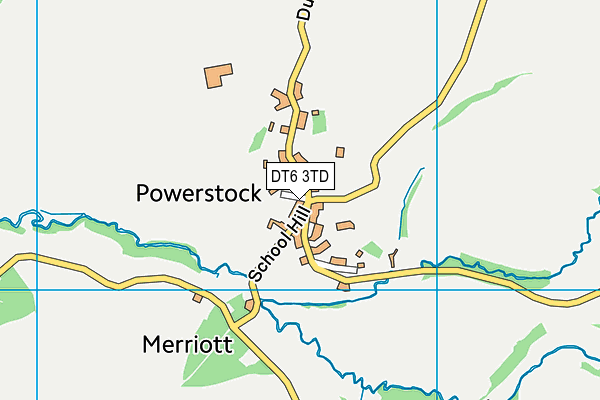 DT6 3TD map - OS VectorMap District (Ordnance Survey)