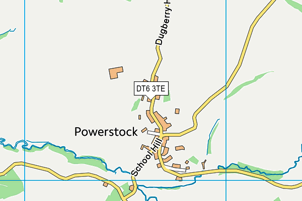 DT6 3TE map - OS VectorMap District (Ordnance Survey)