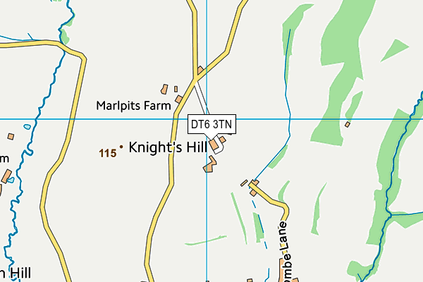 DT6 3TN map - OS VectorMap District (Ordnance Survey)