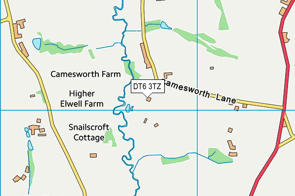 DT6 3TZ map - OS VectorMap District (Ordnance Survey)