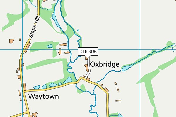 DT6 3UB map - OS VectorMap District (Ordnance Survey)