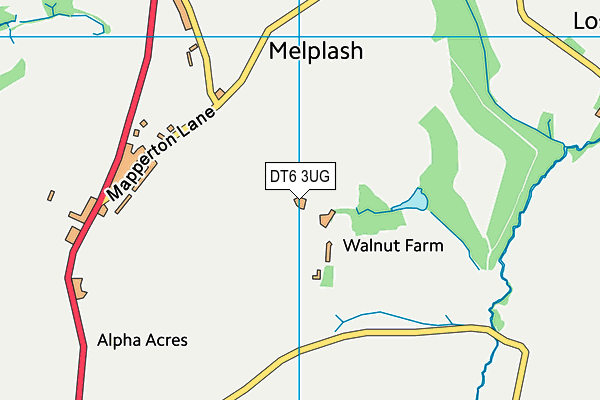 DT6 3UG map - OS VectorMap District (Ordnance Survey)