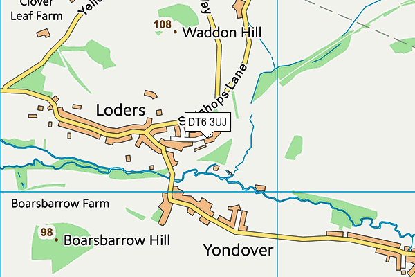 DT6 3UJ map - OS VectorMap District (Ordnance Survey)