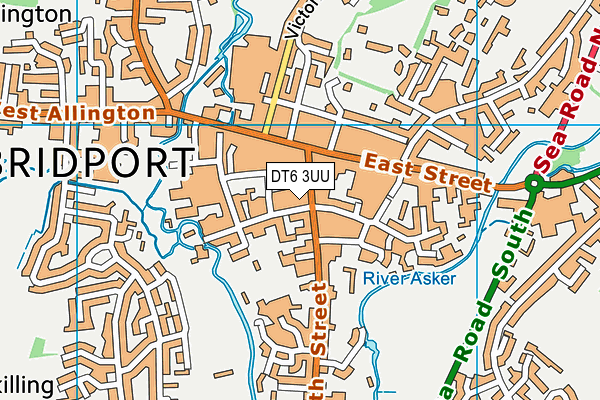 DT6 3UU map - OS VectorMap District (Ordnance Survey)