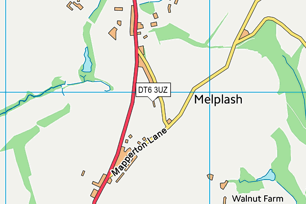 DT6 3UZ map - OS VectorMap District (Ordnance Survey)