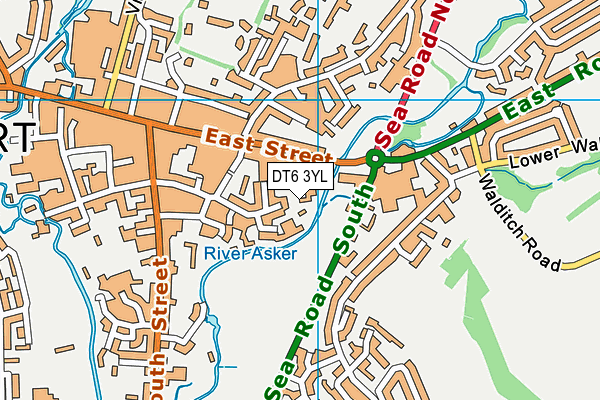 DT6 3YL map - OS VectorMap District (Ordnance Survey)