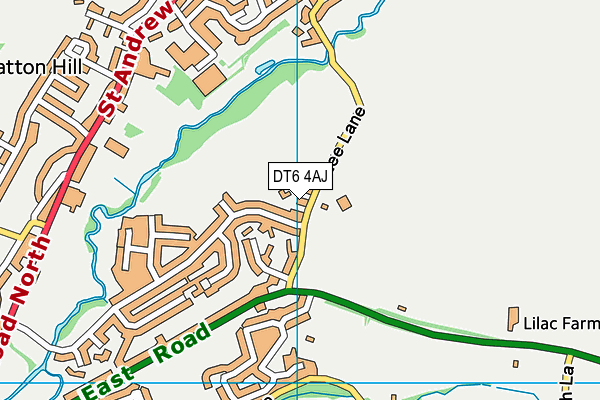 DT6 4AJ map - OS VectorMap District (Ordnance Survey)
