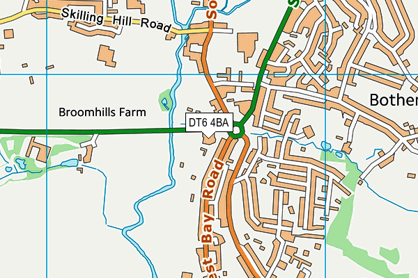 DT6 4BA map - OS VectorMap District (Ordnance Survey)