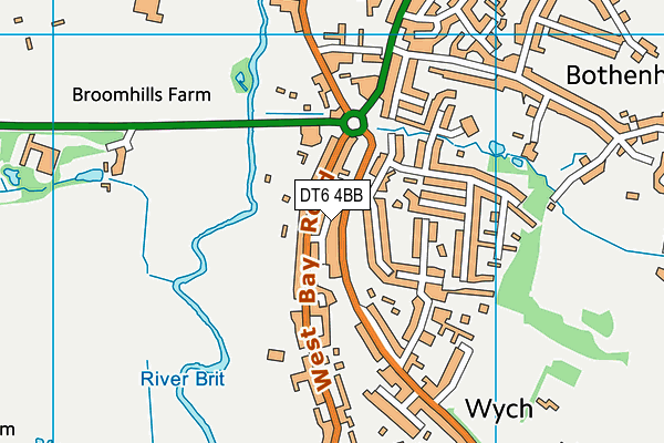 DT6 4BB map - OS VectorMap District (Ordnance Survey)