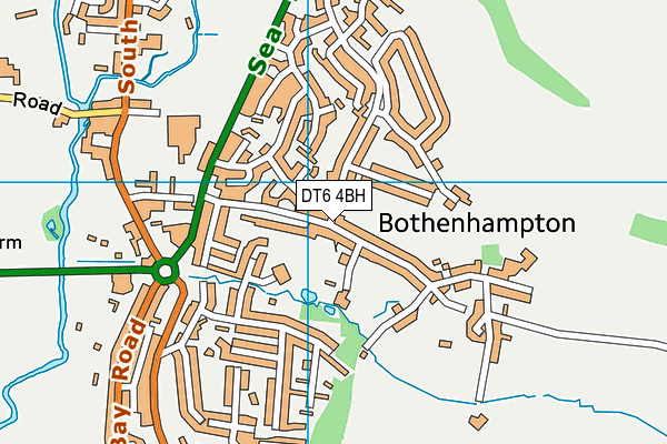 DT6 4BH map - OS VectorMap District (Ordnance Survey)
