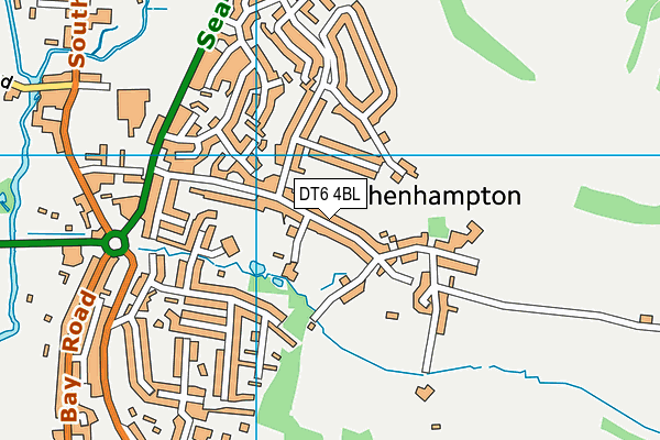 DT6 4BL map - OS VectorMap District (Ordnance Survey)