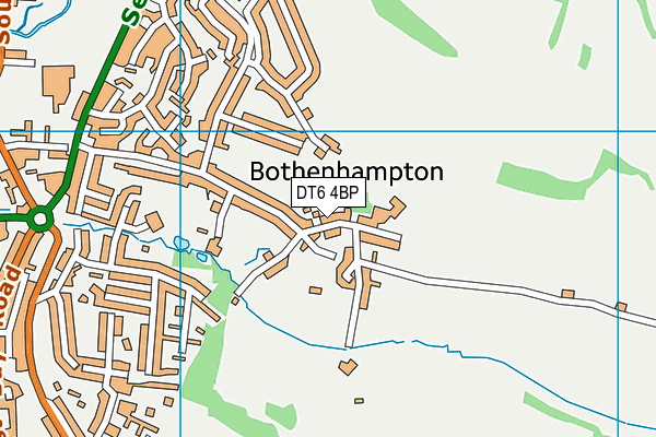 DT6 4BP map - OS VectorMap District (Ordnance Survey)